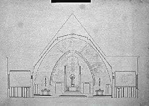 Élévation architecturale du maître-autel
